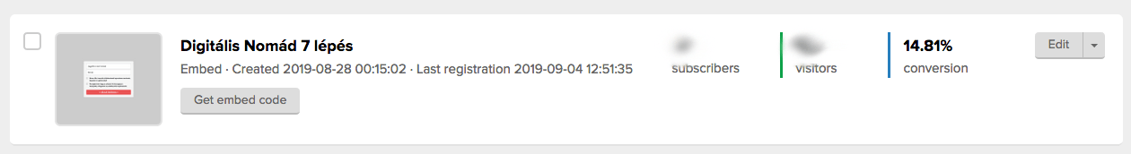 IAmDori - Divi weboldal megújítása Elementorral 2 email hírlevél feliratkozás konverzió