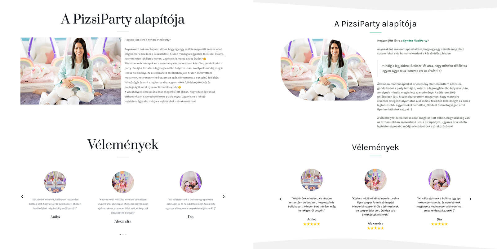 Weboldal megújítás - kyndraparty.hu 2 Weboldal megújítás - kyndraparty.hu 1